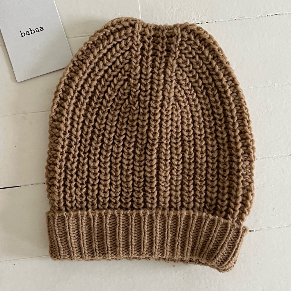 Babaa knit hat, tan